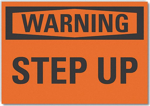 Warning Sign 7in x 10in Non-PVC Polymer