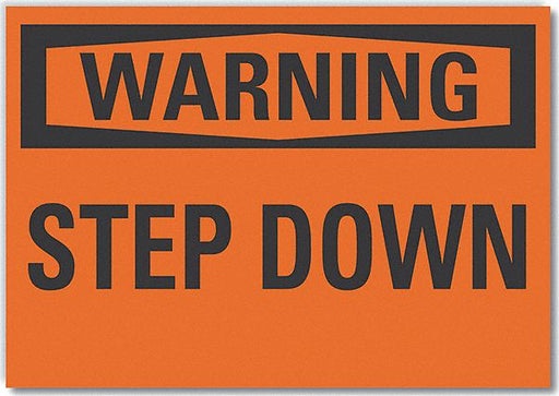 Warning Sign 7in x 10in Non-PVC Polymer