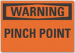 Warning Sign 7inx10in Non-PVC Polymer