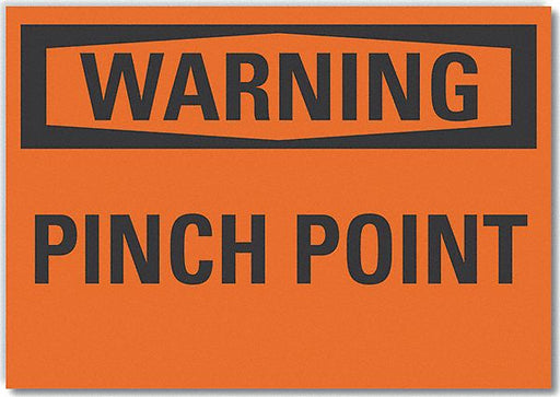 Warning Sign 7inx10in Non-PVC Polymer