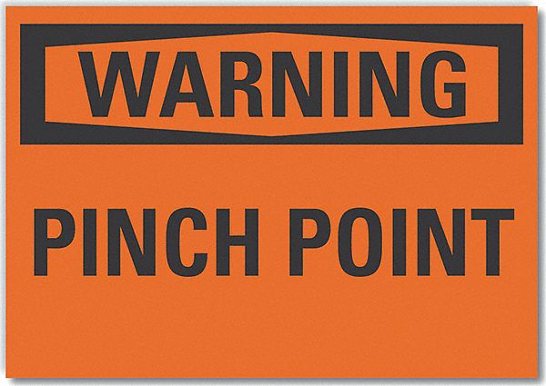 Warning Sign 7inx10in Non-PVC Polymer