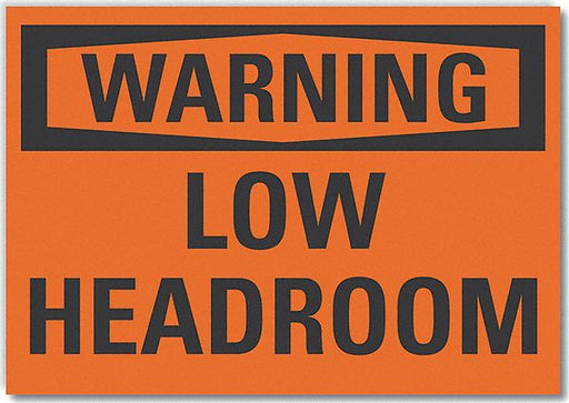 Warning Sign 7inx10in Non-PVC Polymer