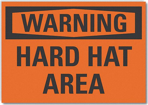 Warning Sign 7in x 10in Non-PVC Polymer