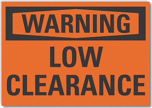 Warning Sign 7in x 10in Non-PVC Polymer