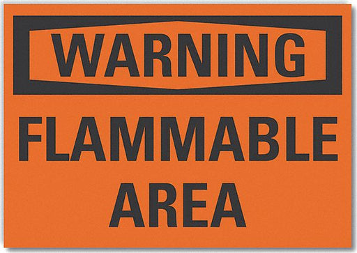 Warning Sign 7in x 10in Non-PVC Polymer