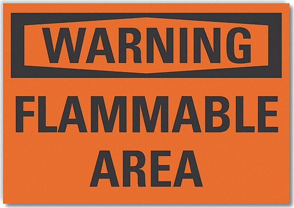Warning Sign 7in x 10in Non-PVC Polymer