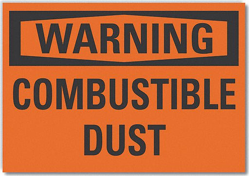 Warning Sign 10in x 14in Non-PVC Polymer