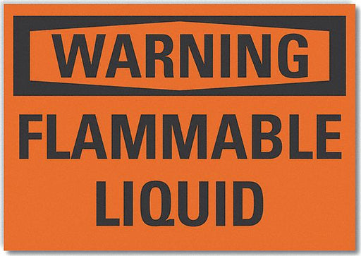 Warning Sign 7inx10in Non-PVC Polymer