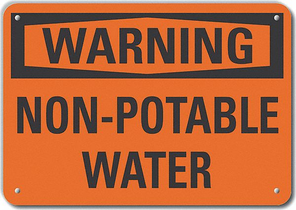 Danger Sign 7 in x 10 in Aluminum