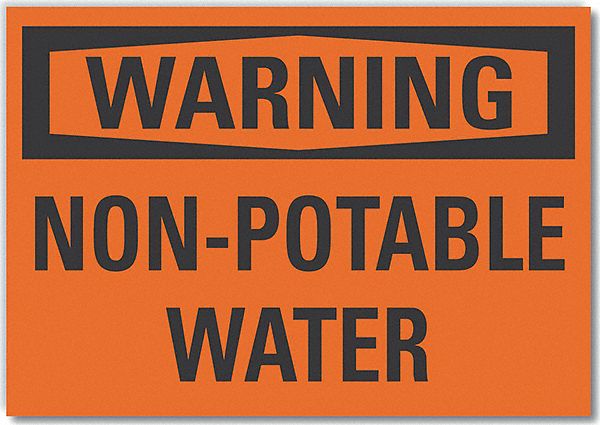 Warning Sign 7inx10in Non-PVC Polymer