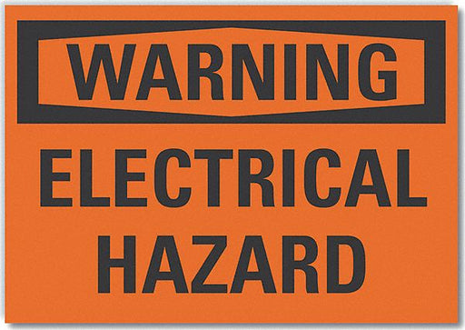 Warning Sign 7inx10in Non-PVC Polymer