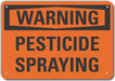 Rflct Pesticide Warn Sign 10x14in Alum