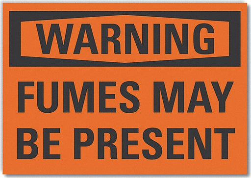 Warning Sign 7inx10in Non-PVC Polymer