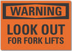 Lift Truck Trfc Warn Rflct Lbl 3.5x5in