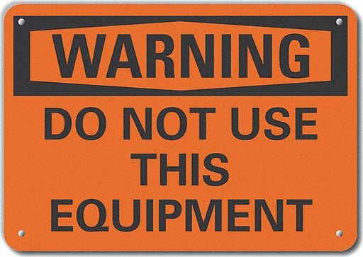 Accident Prevention Warn Sign 10x14in
