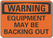 Alum Traffic Safety Warning Sign 10x14in