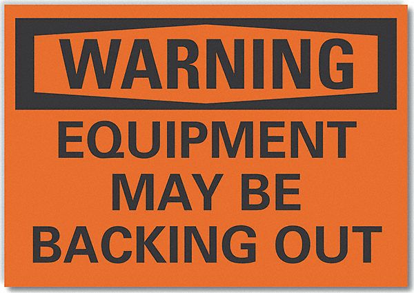 Traffic Safety Warn Lbl 10x14in Polyest