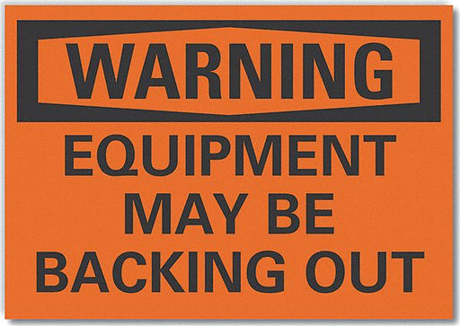 Warning Sign 7in x 10in Non-PVC Polymer