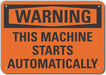 Mach Operation Warn Sign 10x14in Alum