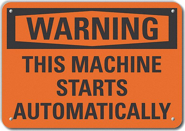 Mach Operation Warn Sign 10x14in Alum