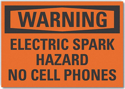 Warning Sign 7in x 10in Non-PVC Polymer