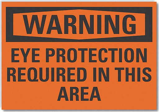Warning Sign 7in x 10in Non-PVC Polymer