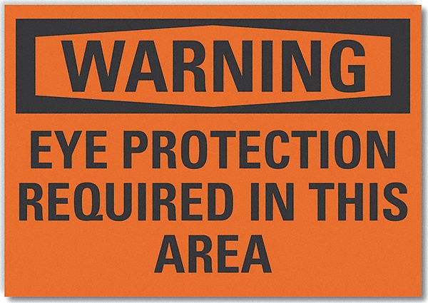 Warning Sign 7in x 10in Non-PVC Polymer