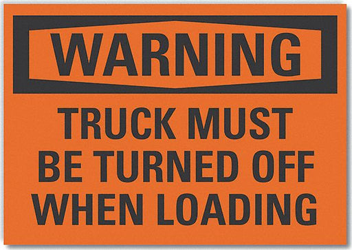 Warning Sign 7in x 10in Non-PVC Polymer