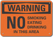 Rflct No Smoking Warn Sign 7x10in Alum
