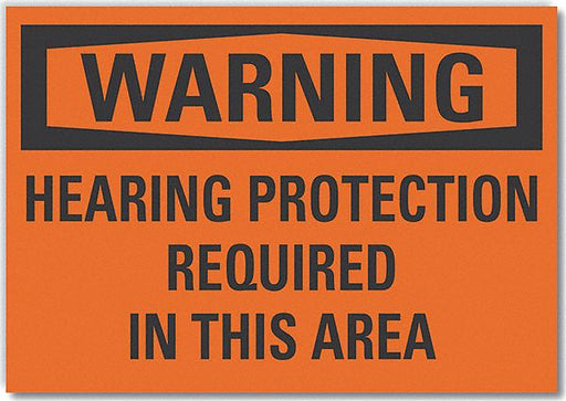Warning Sign 7inx10in Non-PVC Polymer