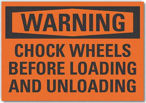 Warning Sign 10in x 14in Non-PVC Polymer