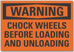 Warning Sign 7in x 10in Non-PVC Polymer