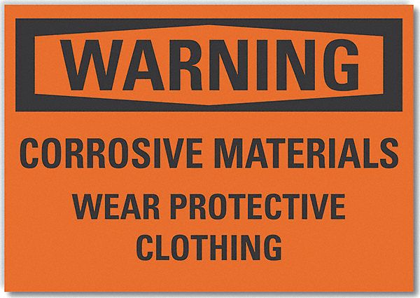 Warning Sign 7inx10in Non-PVC Polymer