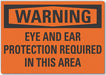 Warning Sign 7inx10in Non-PVC Polymer
