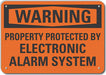Alumin Surveillance Warning Sign 7x10in