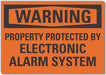 Warning Sign 10 x 14 in Non-PVC Polymer