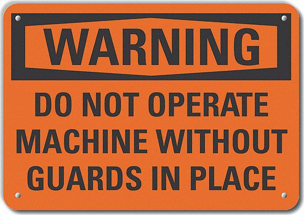 Danger Sign 7 in x 10 in Aluminum