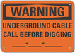 Danger Sign 7 in x 10 in Aluminum