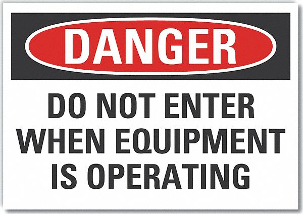 Mach Operation Danger RflctvLbl 3.5x5in