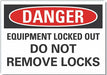 Lockout Tagout Danger Rflct Lbl 10x14in