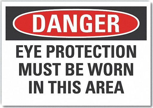 Danger Sign 7 in x 10 in Non-PVC Polymer