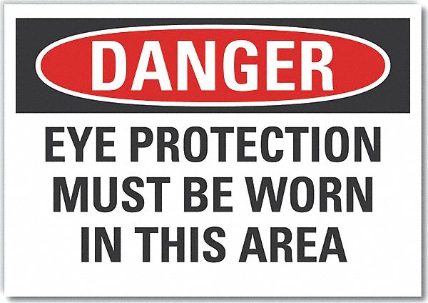 Danger Sign 7 in x 10 in Non-PVC Polymer
