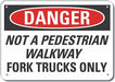 Danger Sign 7 in x 10 in Aluminum