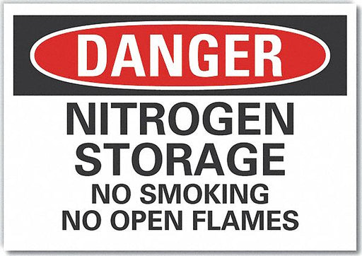 Danger Sign 7 in x 10 in Non-PVC Polymer