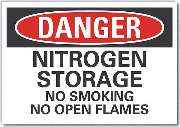 Danger Sign 7 in x 10 in Non-PVC Polymer