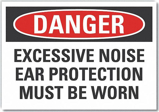 Danger Sign 7 in x 10 in Non-PVC Polymer
