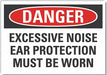 Hearing Danger Rflct Label 10inx14in