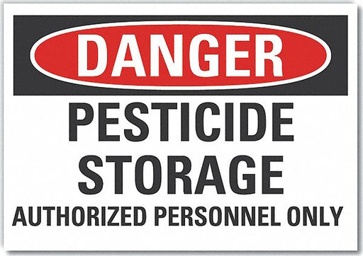 Danger Sign 10inx14in Non-PVC Polymer