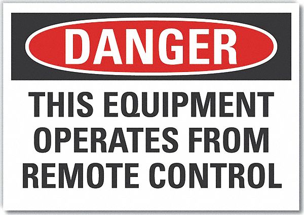 Danger Sign 10in x 14in Non-PVC Polymer
