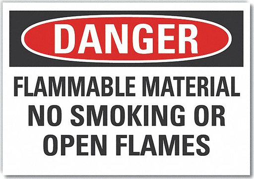 Danger Sign 10inx14in Non-PVC Polymer